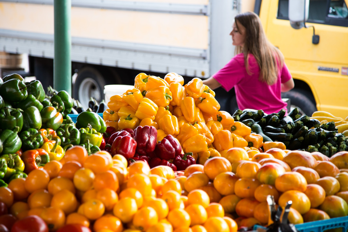 Farmers market in Chapel Hill, NC