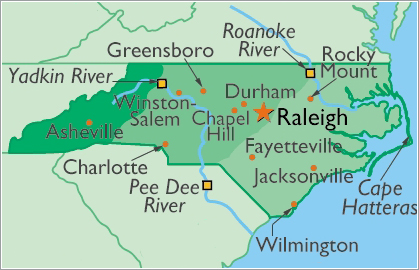 Map of Raleigh for new Home Owners